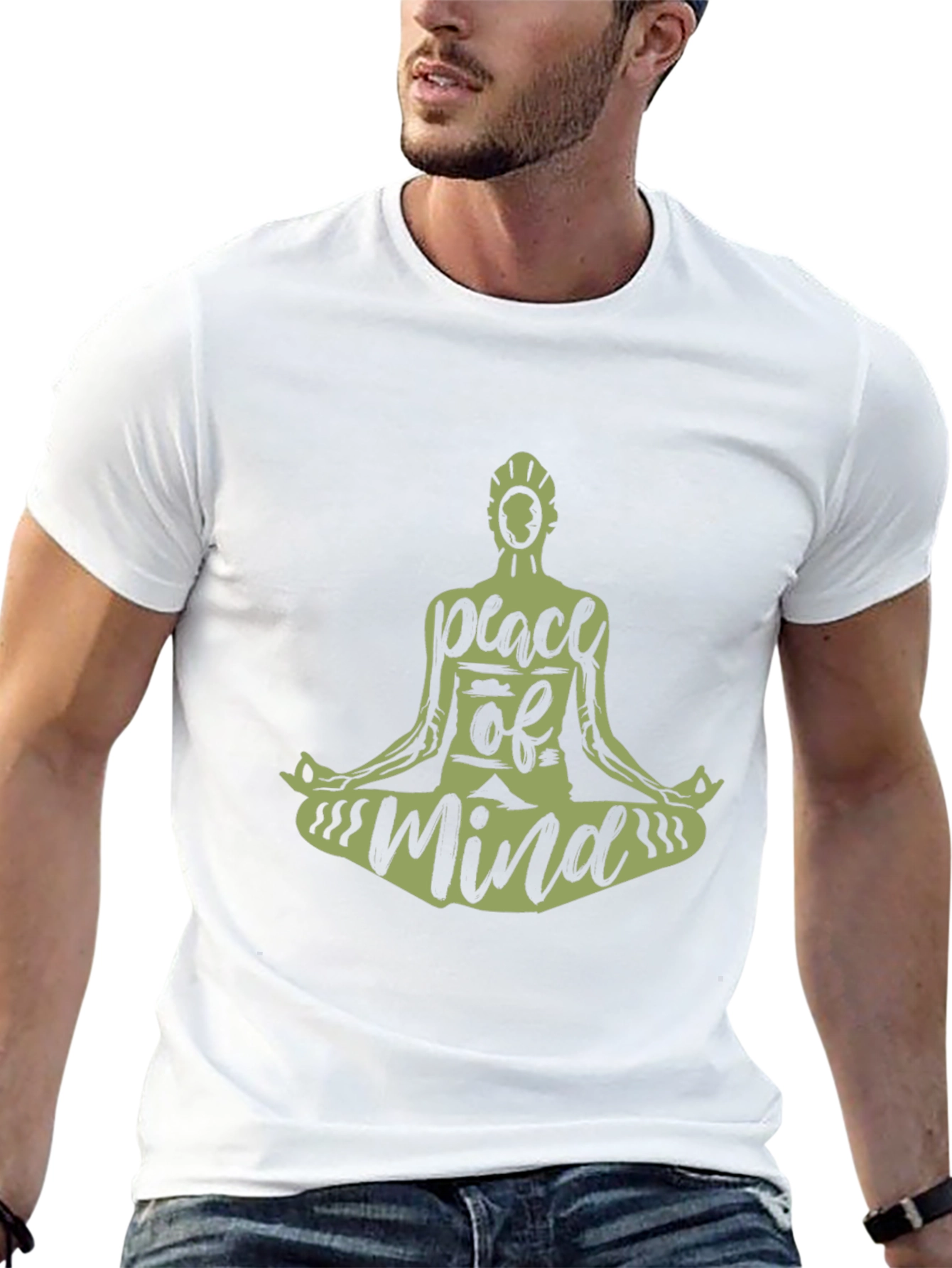 Peace of Mind T-Shirt - Meditating Graphic Tee