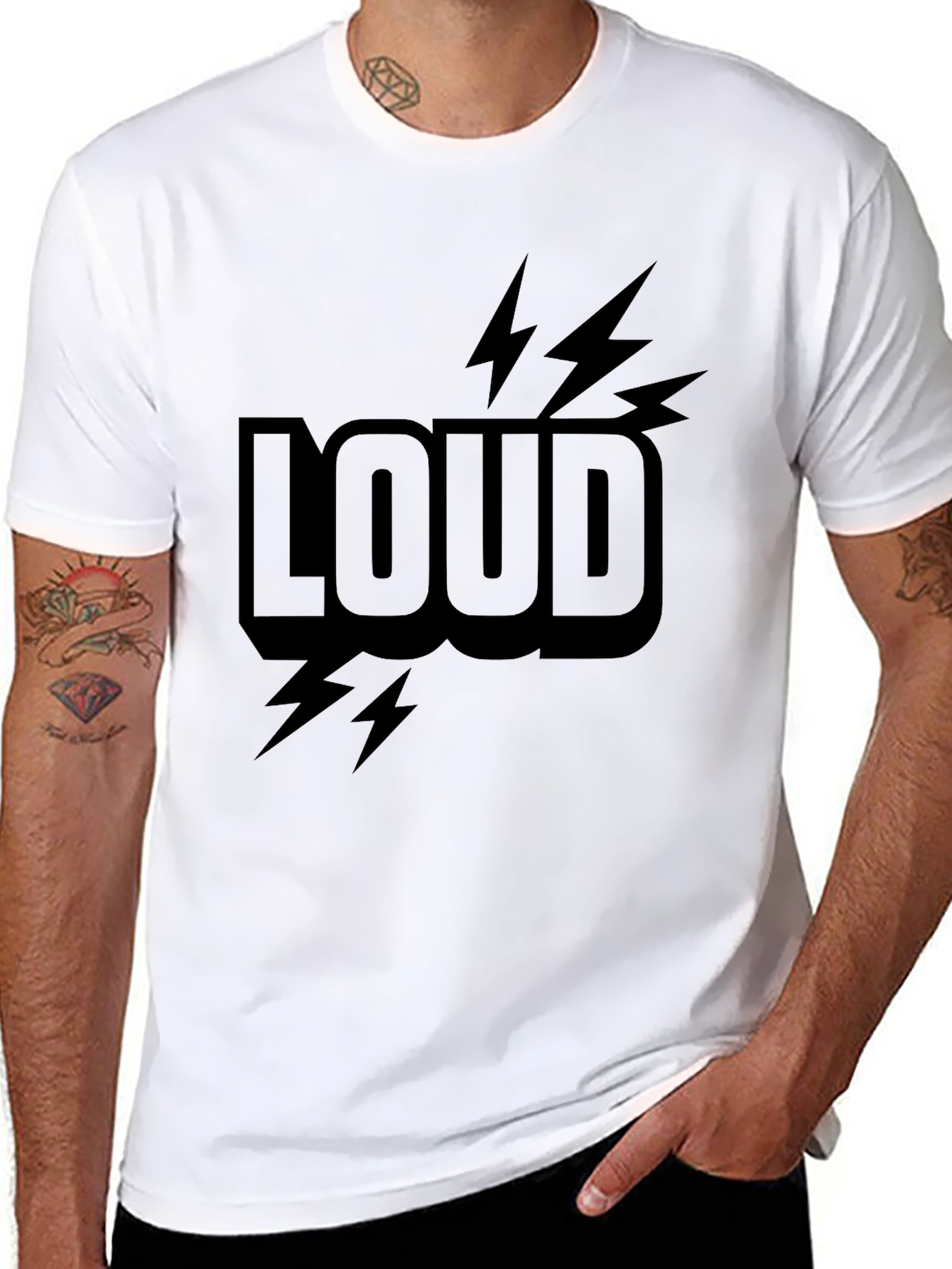 LOUD Graphic Print T-Shirt - Stylish Everyday Wear