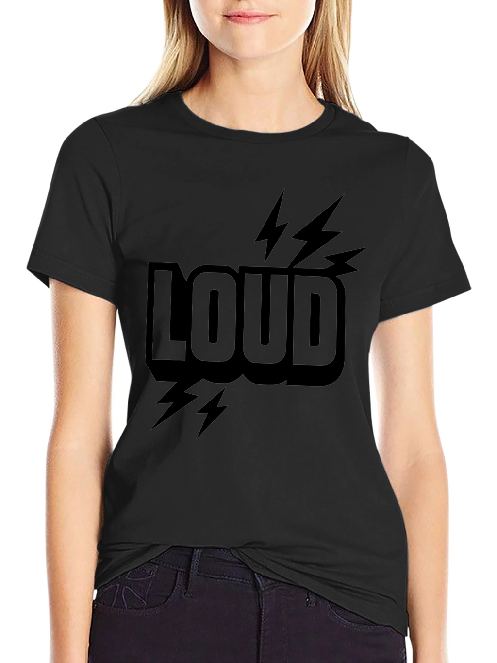LOUD Graphic Print T-Shirt - Stylish Everyday Wear