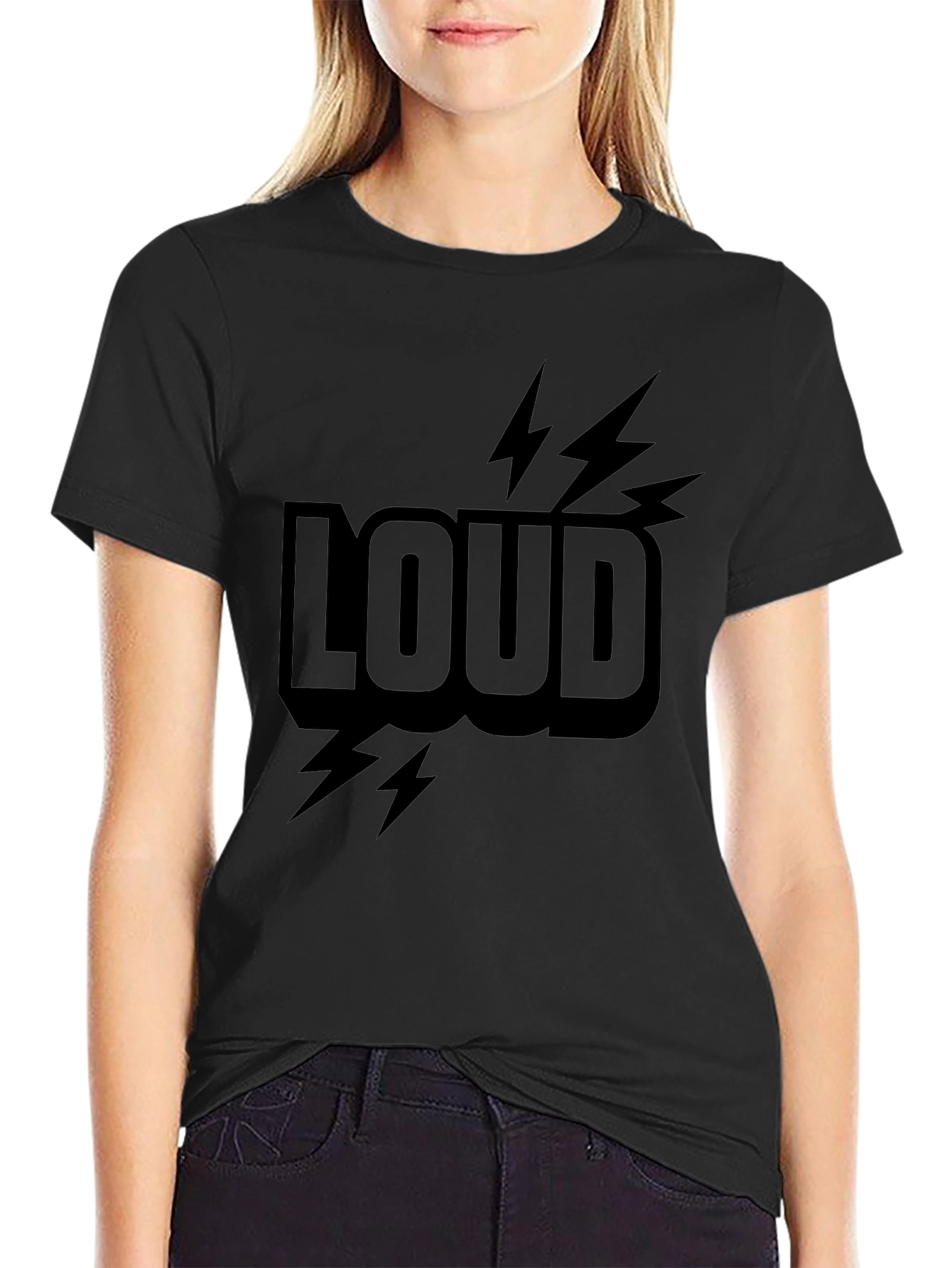 LOUD Graphic Print T-Shirt - Stylish Everyday Wear