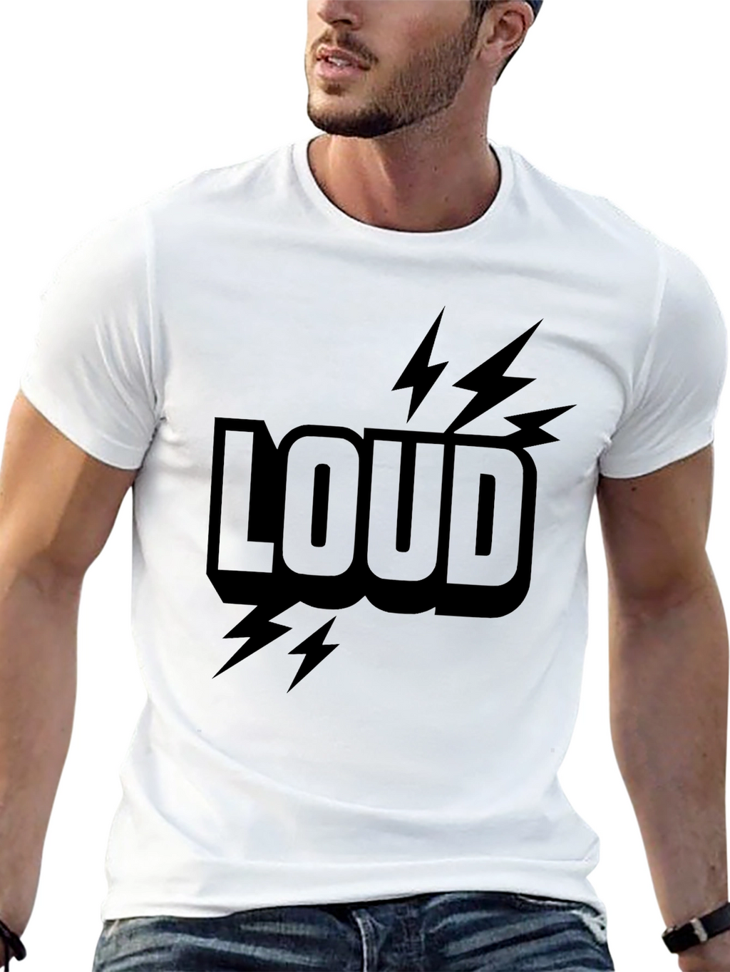 LOUD Graphic Print T-Shirt - Stylish Everyday Wear