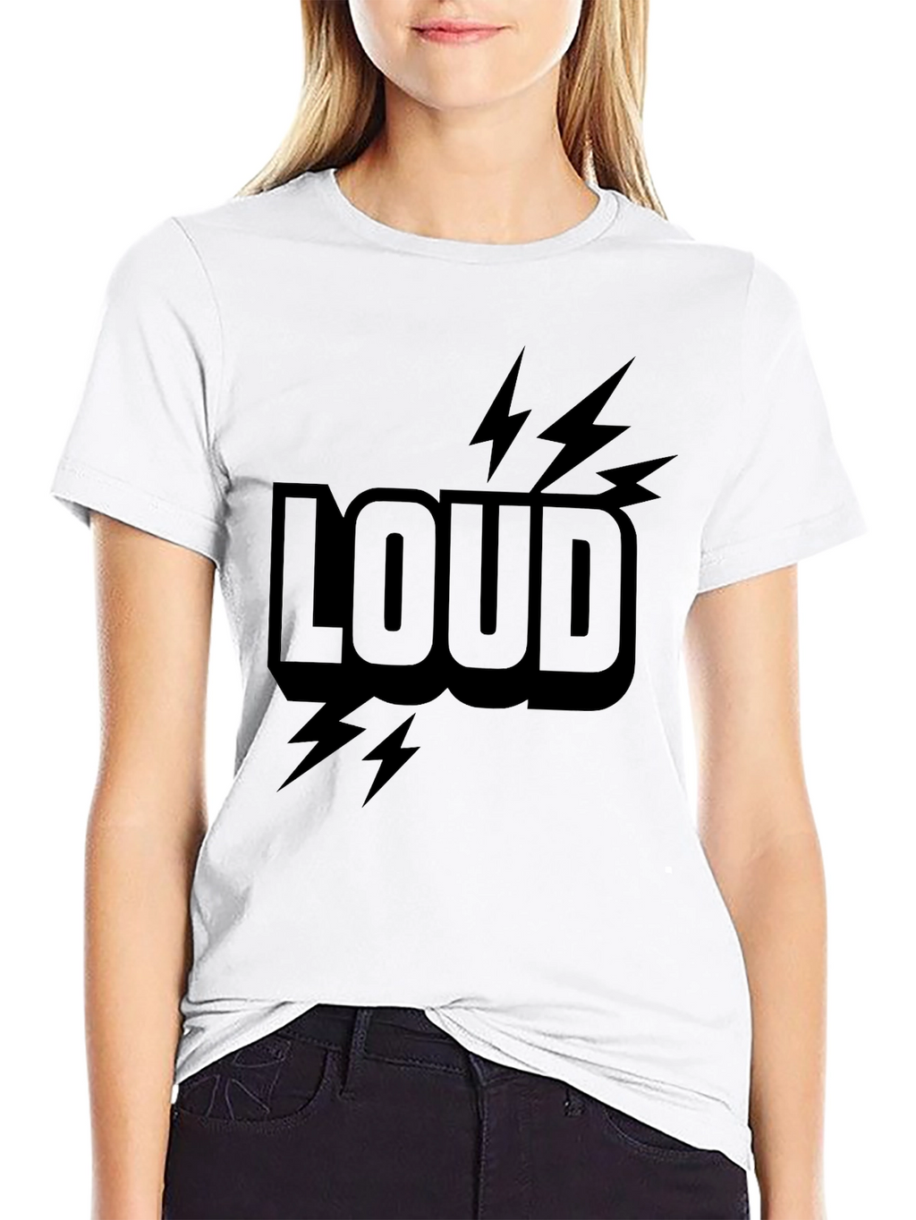 LOUD Graphic Print T-Shirt - Stylish Everyday Wear