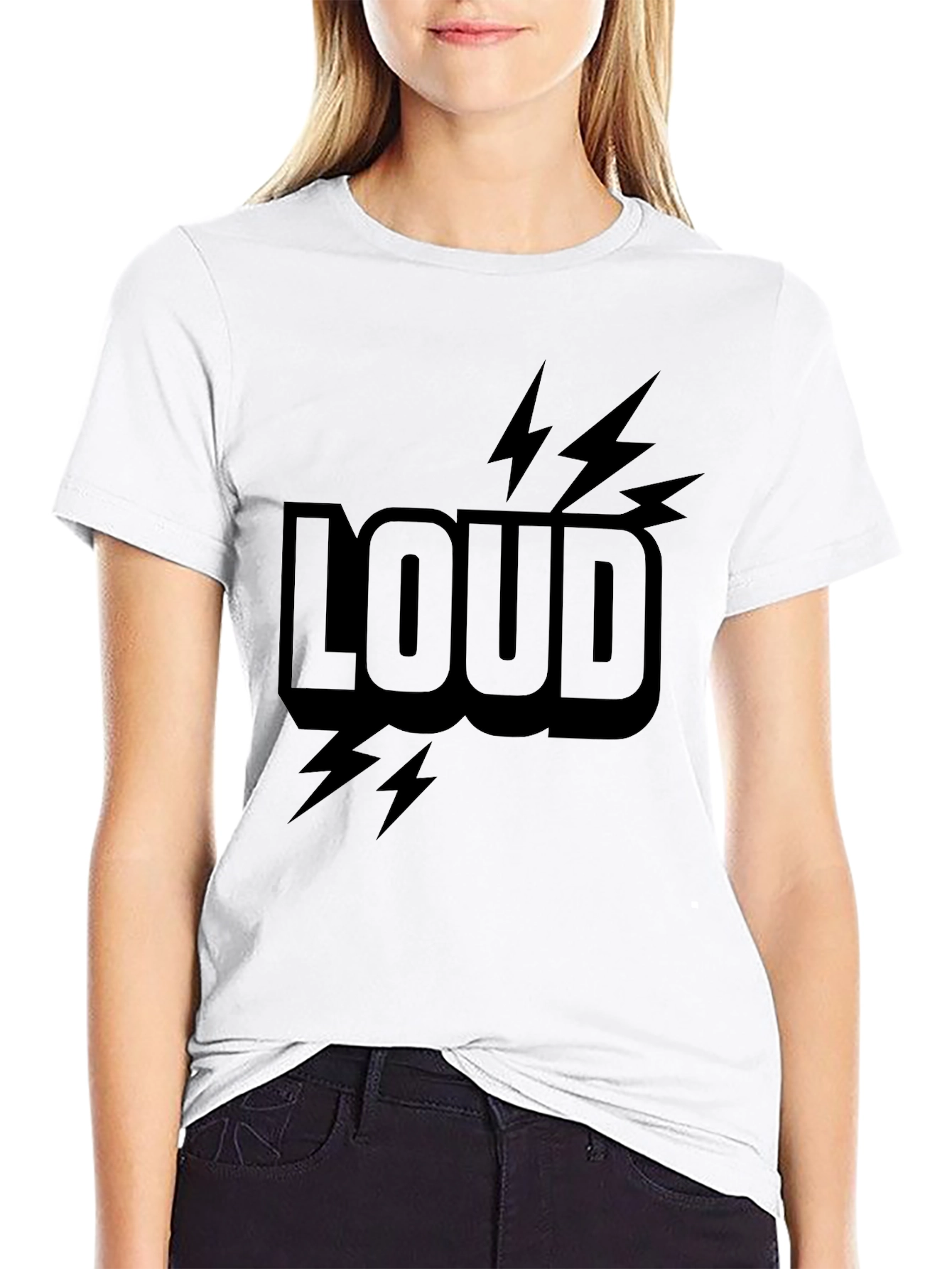 LOUD Graphic Print T-Shirt - Stylish Everyday Wear
