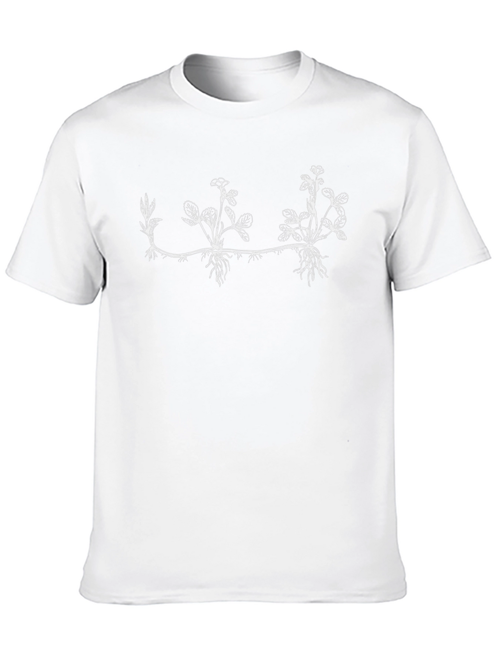 Botanical Graphic Tee - Black Cotton Blend