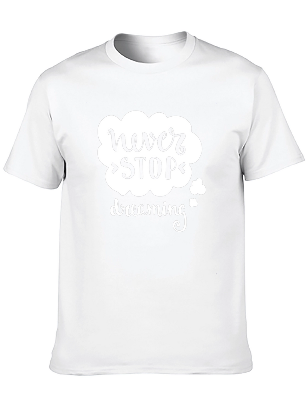 Never Stop Dreaming Graphic Tee - Black Cotton Blend