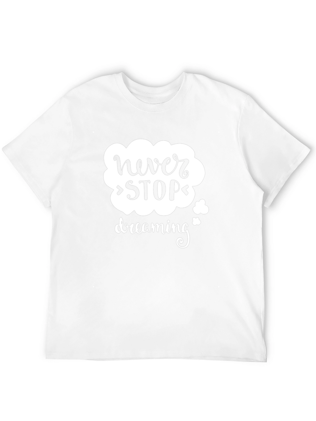 Never Stop Dreaming Graphic Tee - Black Cotton Blend
