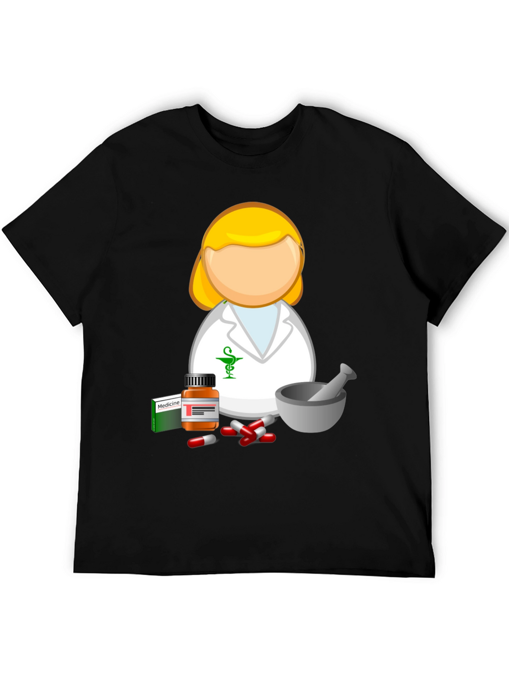 Pharmacist Cartoon T-Shirt - Medical Professional Style