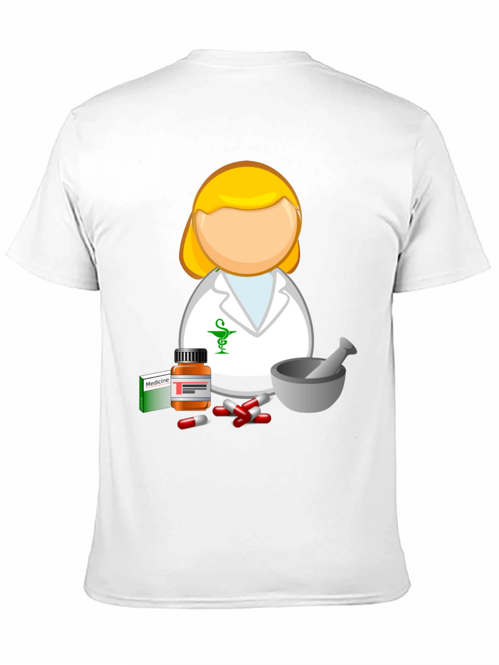 Pharmacist Cartoon T-Shirt - Medical Professional Style