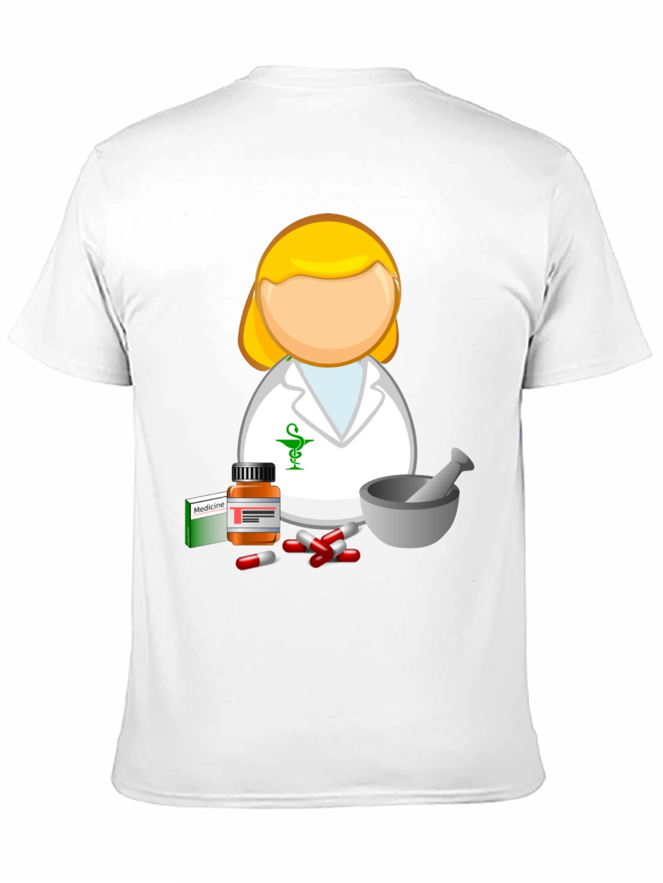 Pharmacist Cartoon T-Shirt - Medical Professional Style