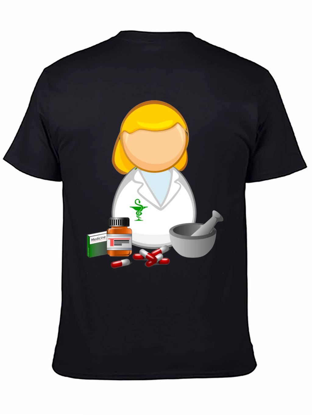 Pharmacist Cartoon T-Shirt - Medical Professional Style