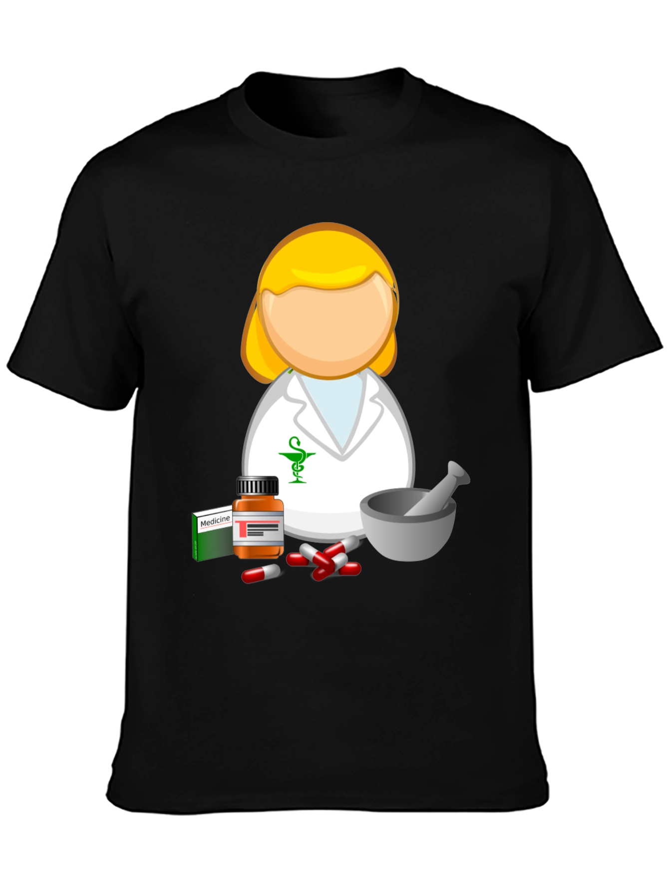 Pharmacist Cartoon T-Shirt - Medical Professional Style