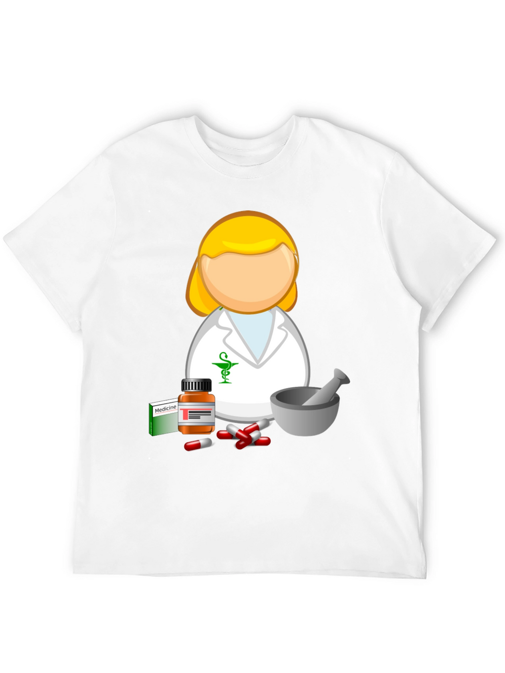 Pharmacist Cartoon T-Shirt - Medical Professional Style