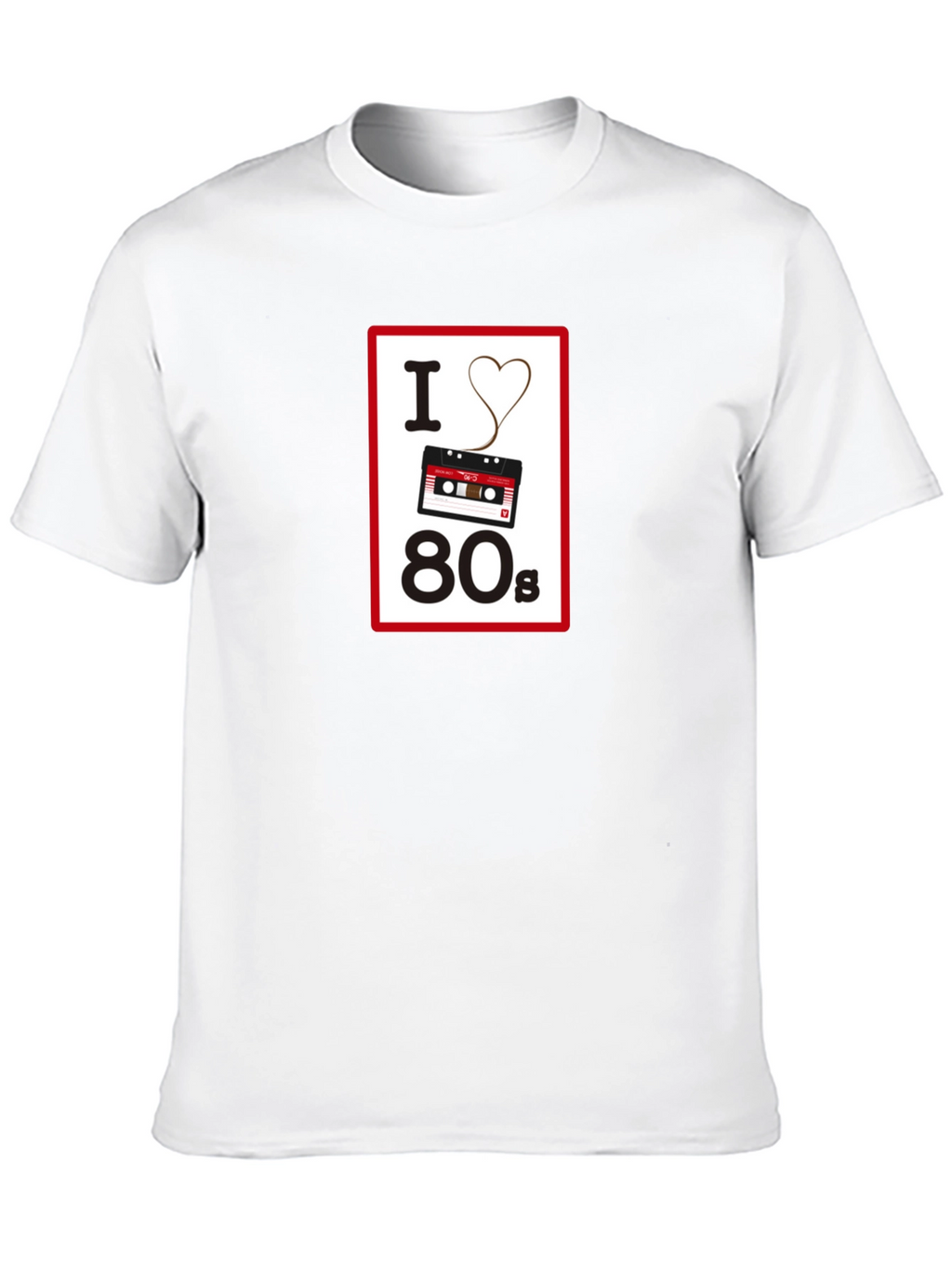 I Love the 80s Retro Cassette Tape T-Shirt