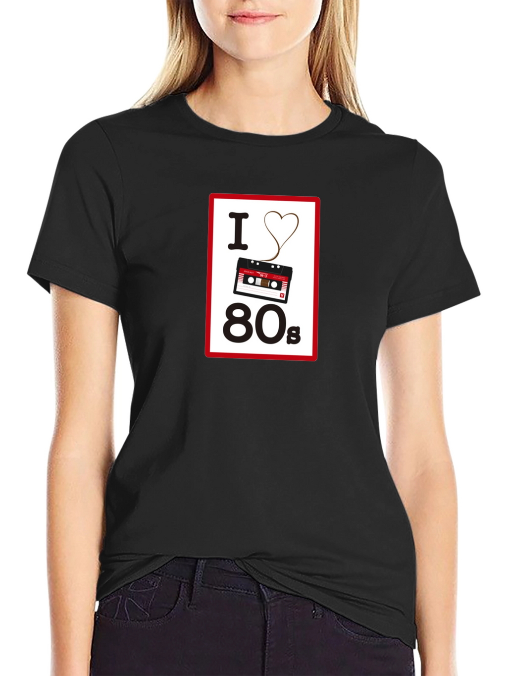 I Love the 80s Retro Cassette Tape T-Shirt