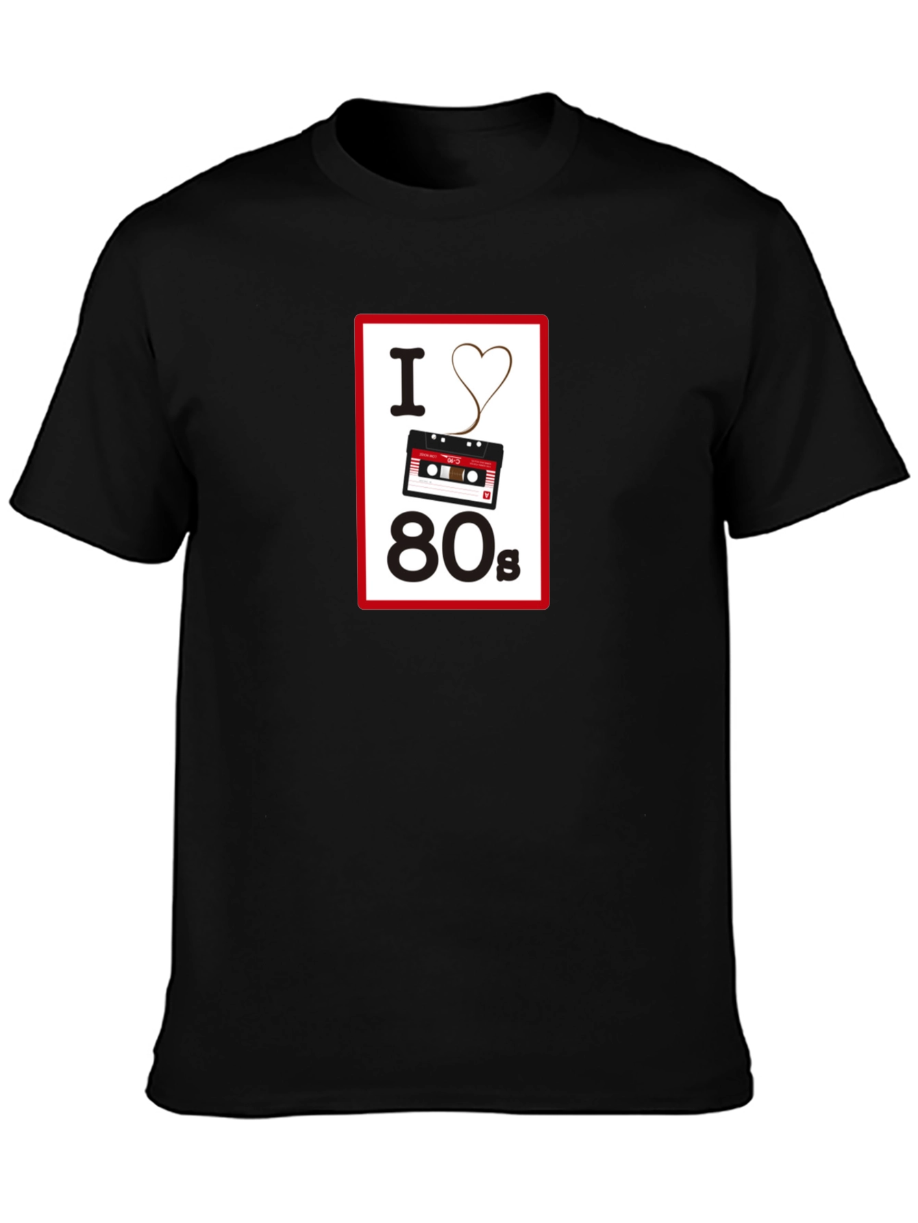 I Love the 80s Retro Cassette Tape T-Shirt