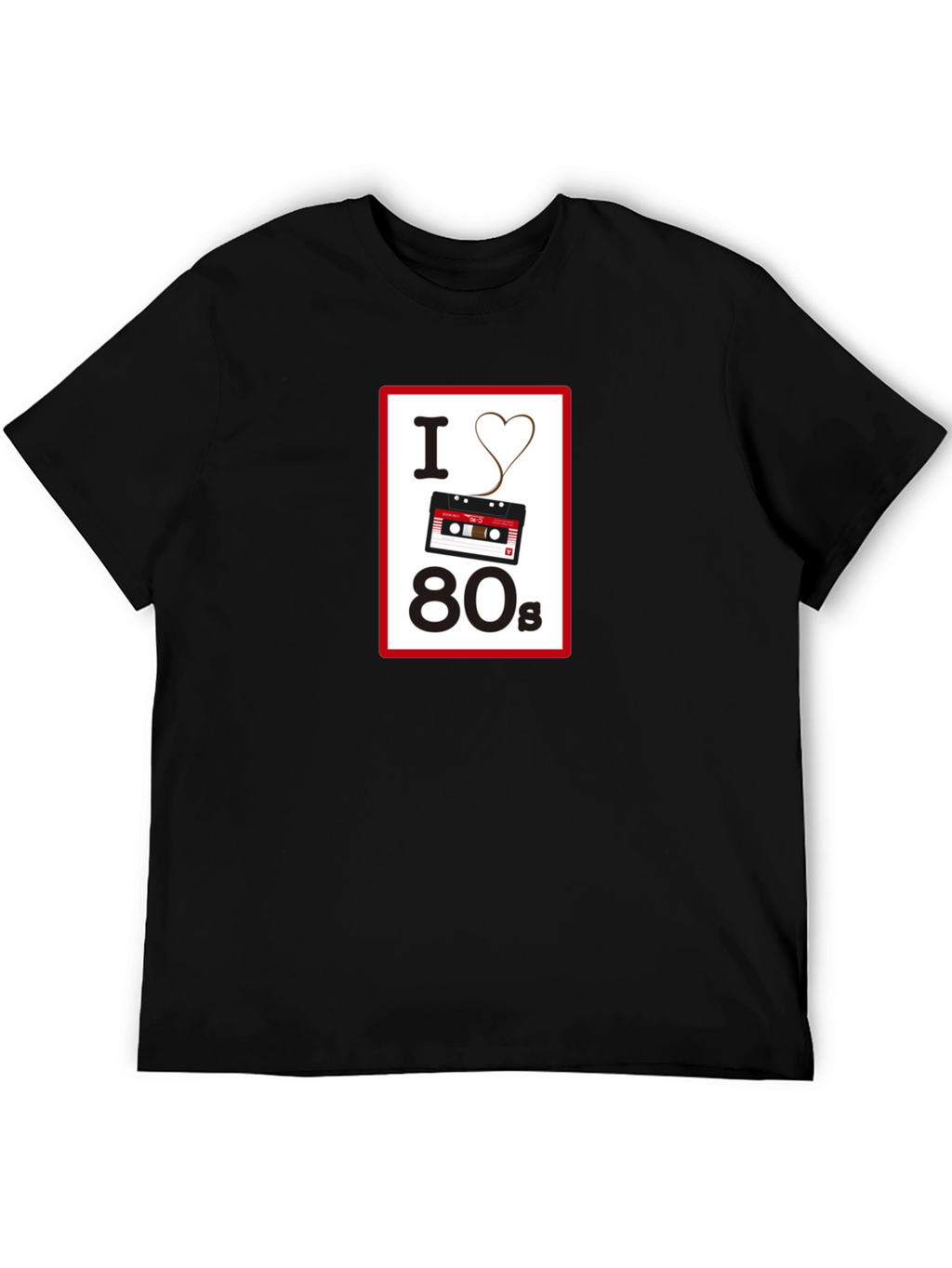 I Love the 80s Retro Cassette Tape T-Shirt
