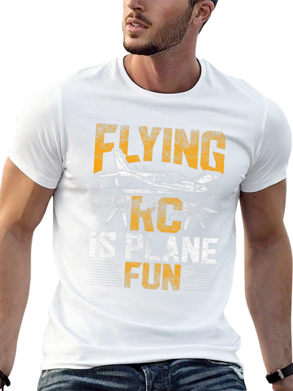 Flying RC Plane Fun Graphic Tee