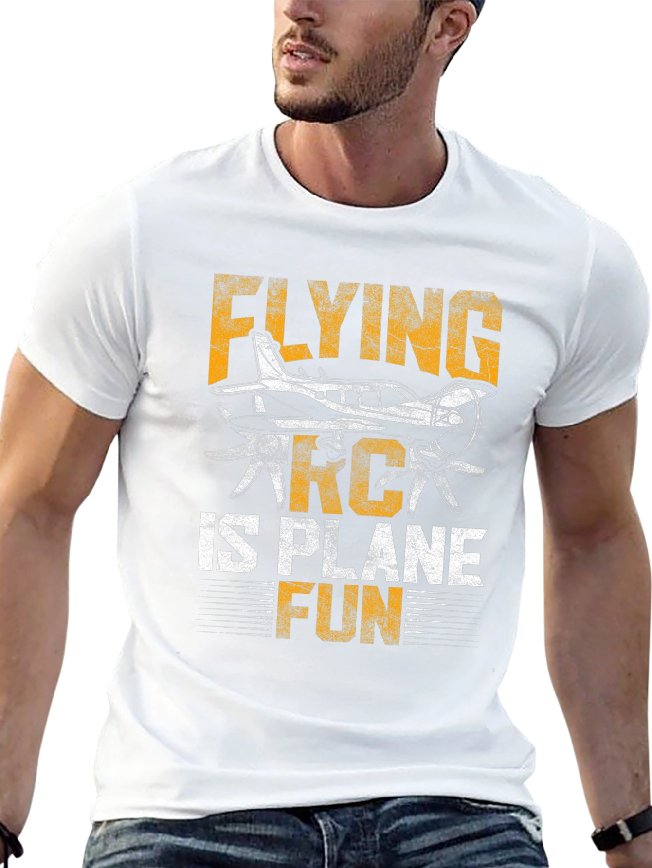 Flying RC Plane Fun Graphic Tee