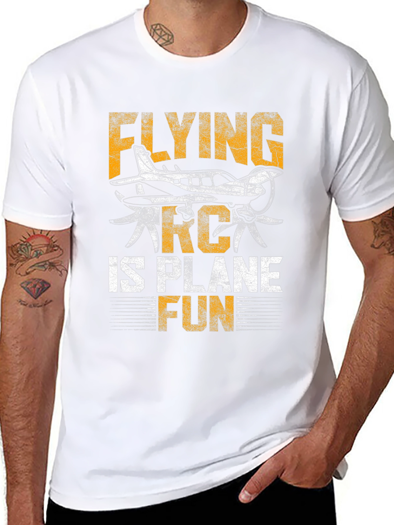 Flying RC Plane Fun Graphic Tee