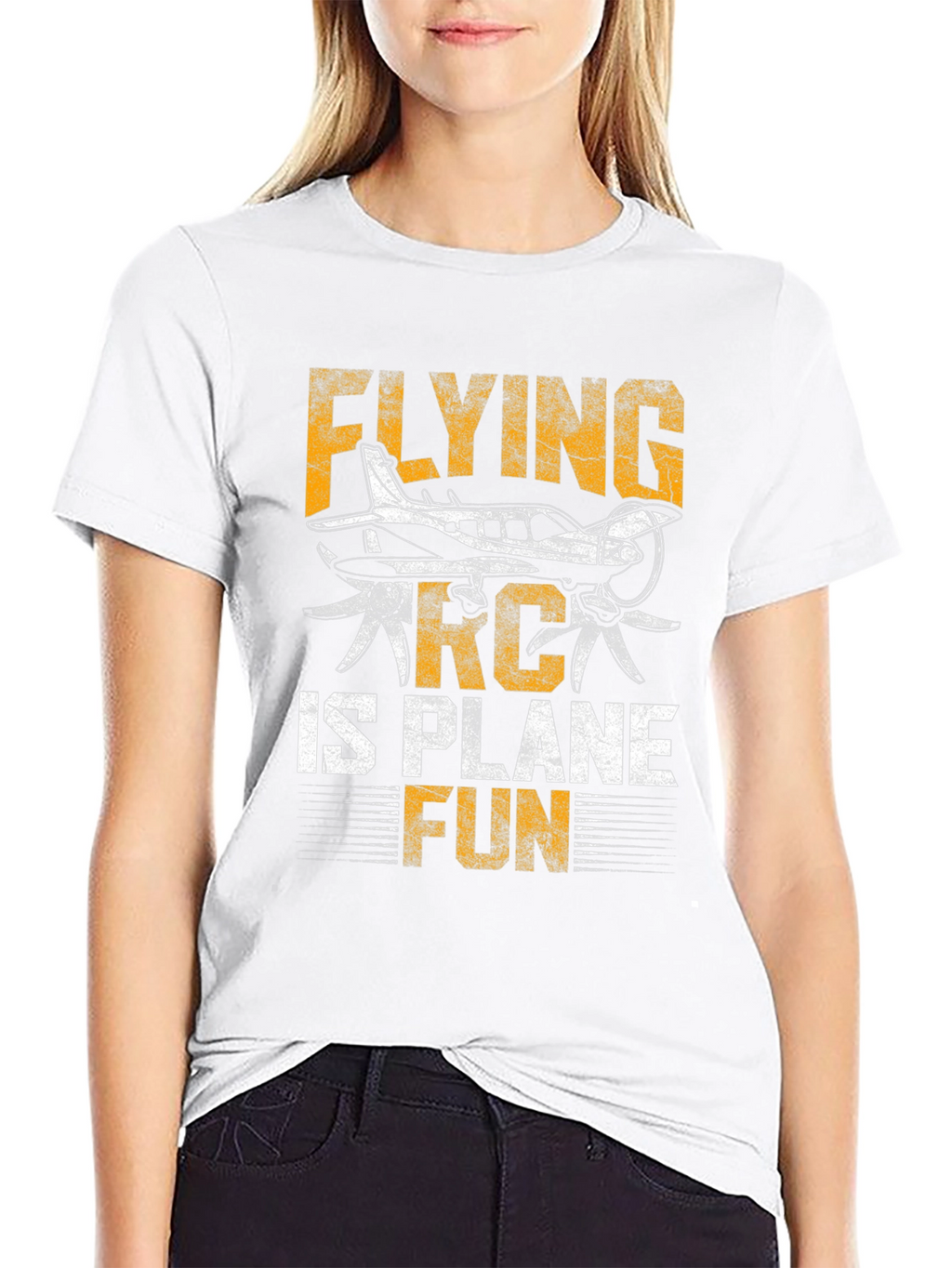 Flying RC Plane Fun Graphic Tee