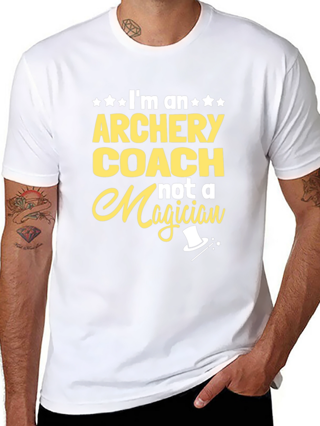 Archery Coach T-Shirt - Not A Magician Fun Tee