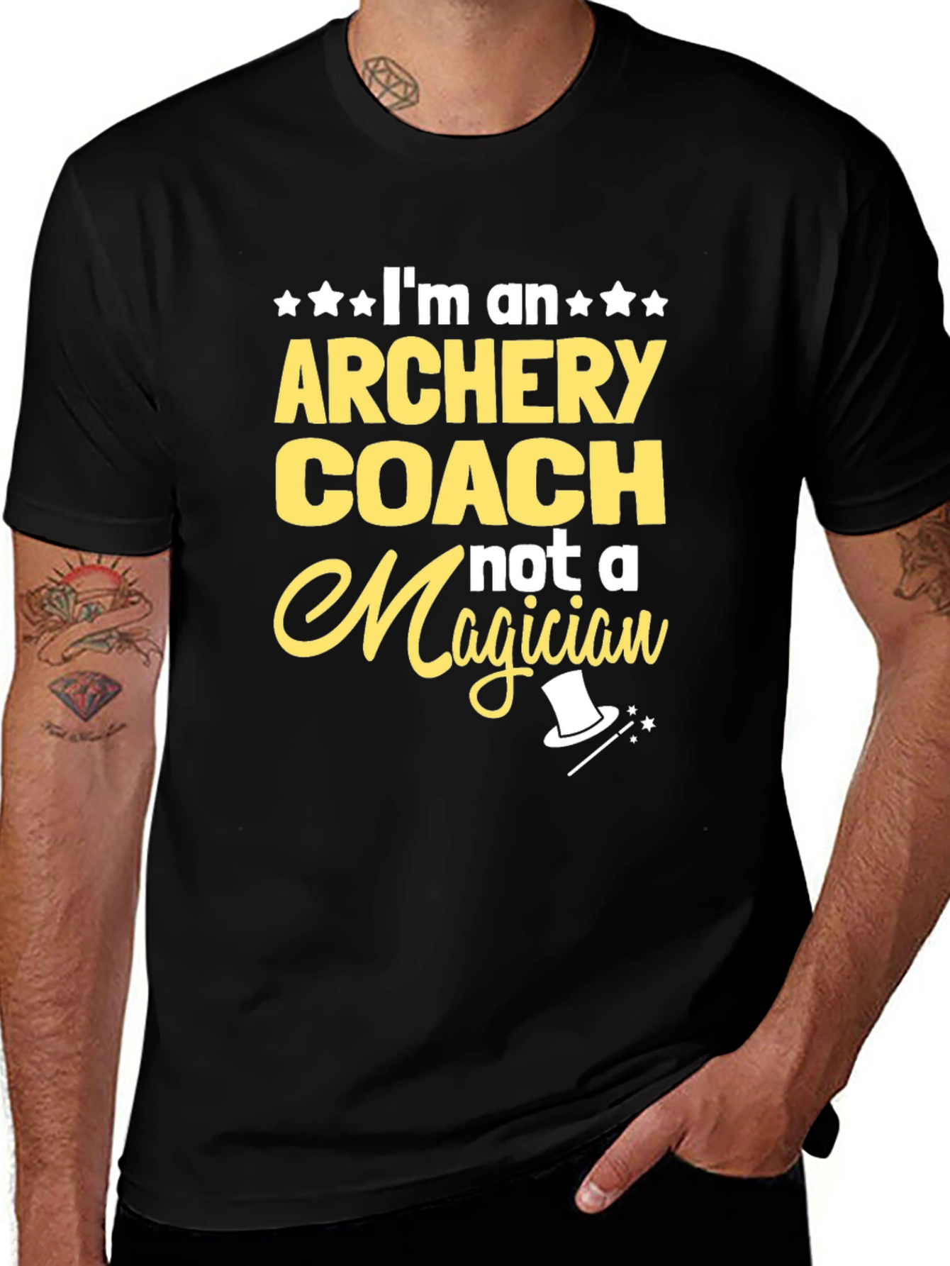 Archery Coach T-Shirt - Not A Magician Fun Tee