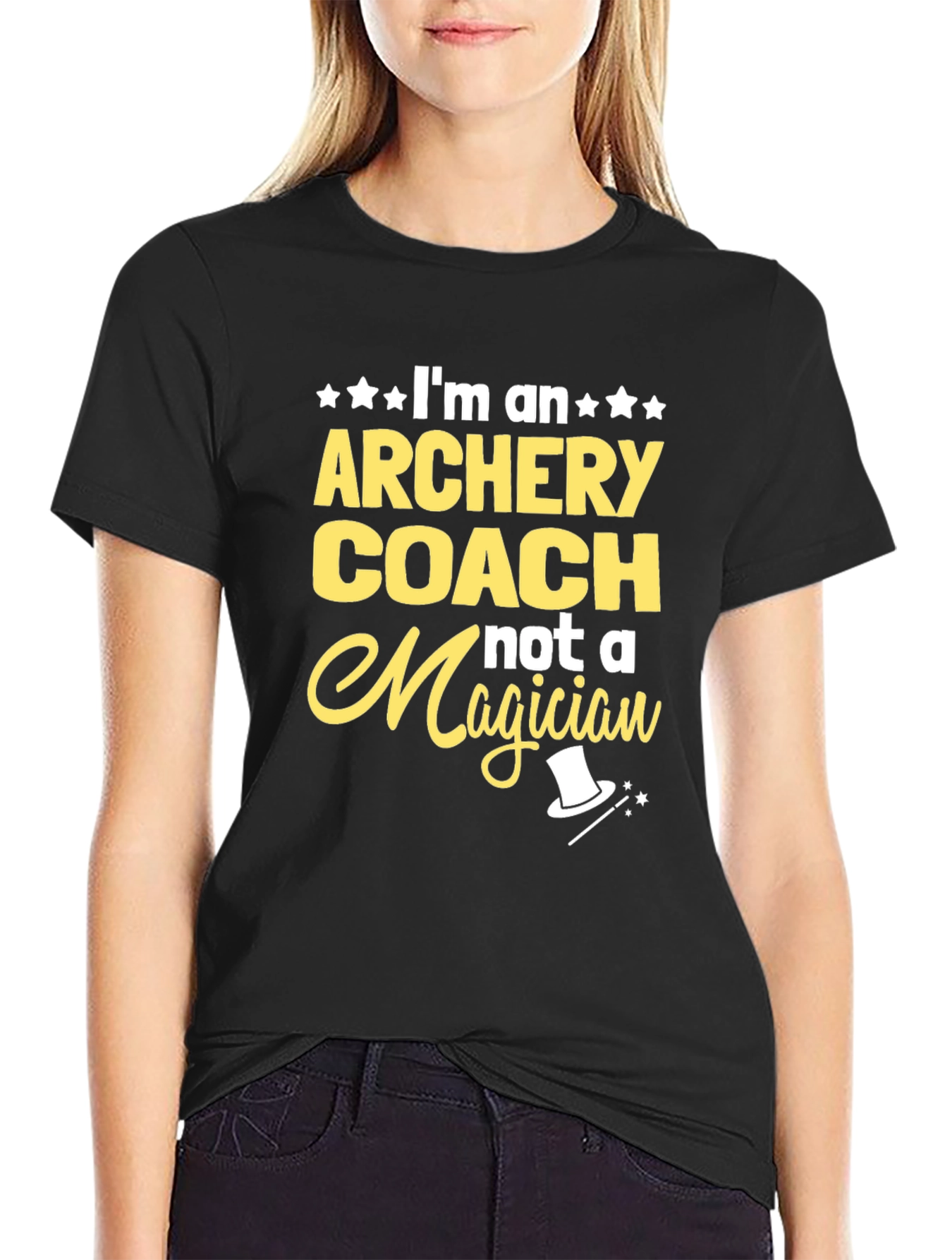 Archery Coach T-Shirt - Not A Magician Fun Tee