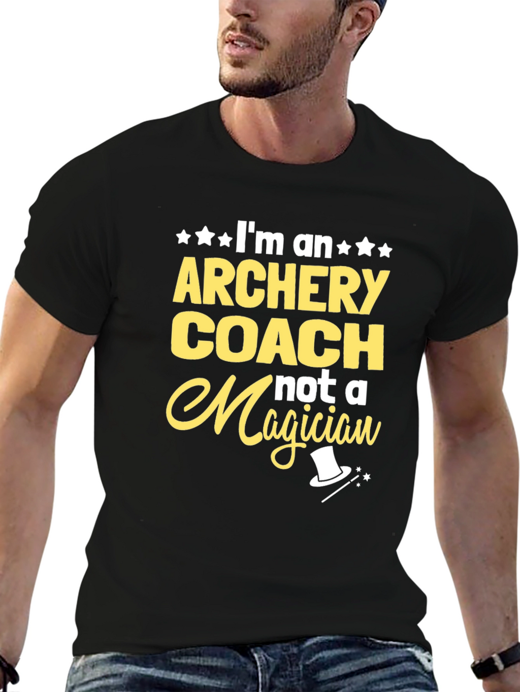 Archery Coach T-Shirt - Not A Magician Fun Tee