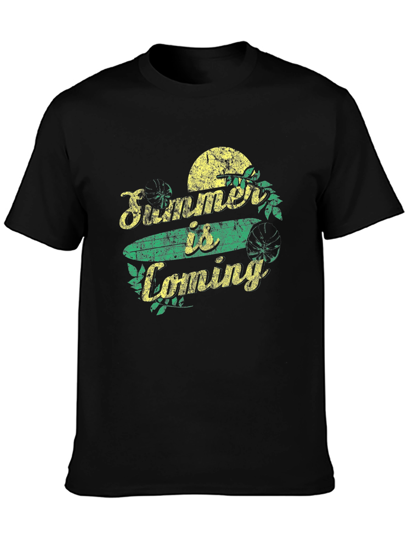 Summer is Coming Graphic T-Shirt - Black