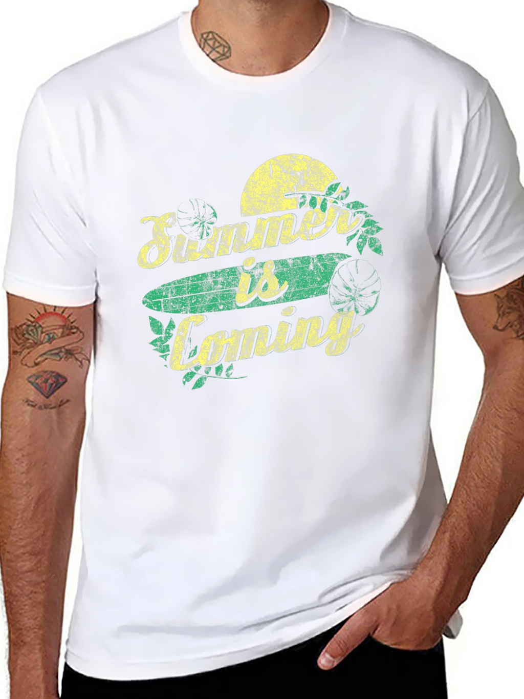 Summer is Coming Graphic T-Shirt - Black