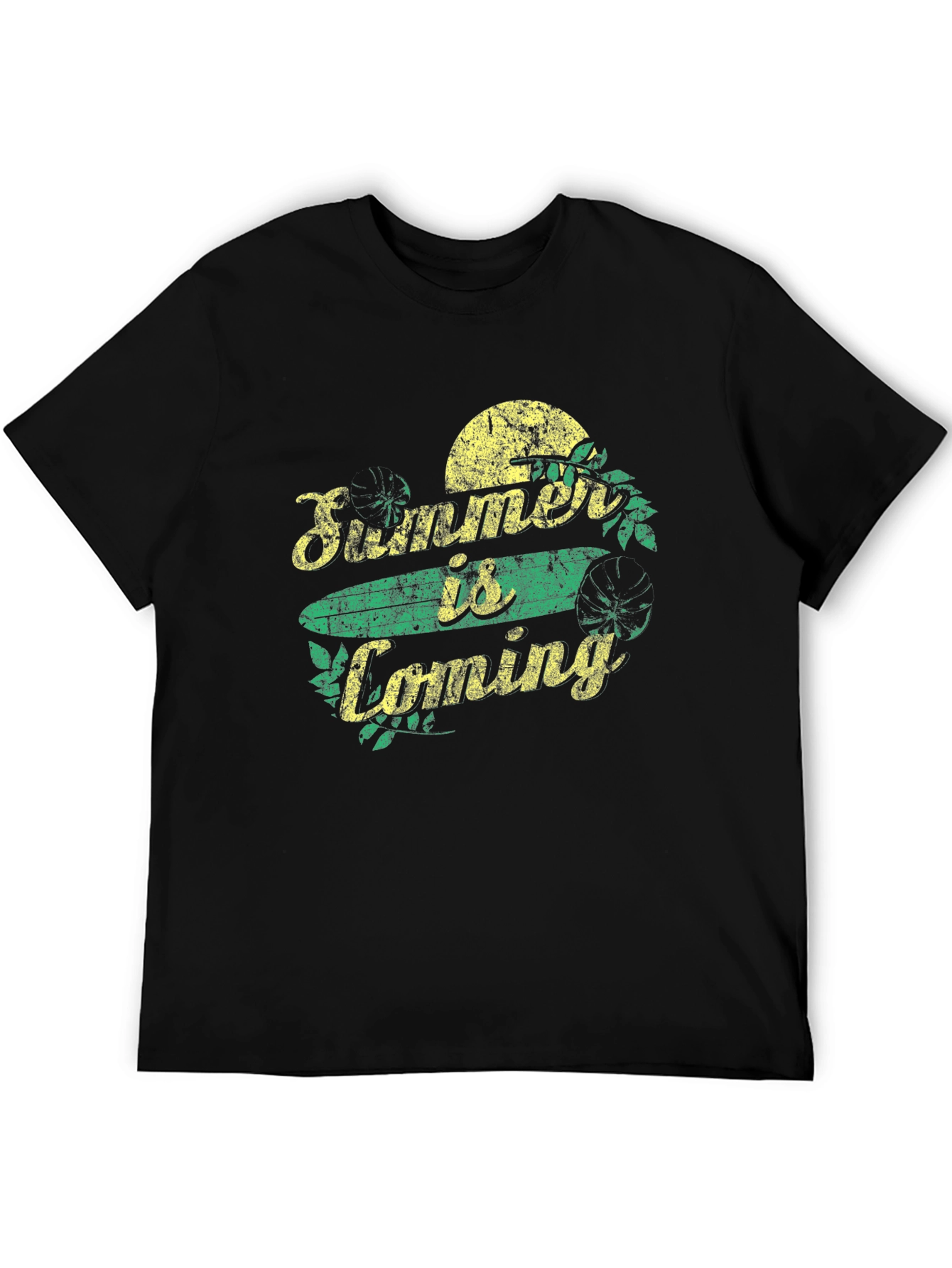 Summer is Coming Graphic T-Shirt - Black
