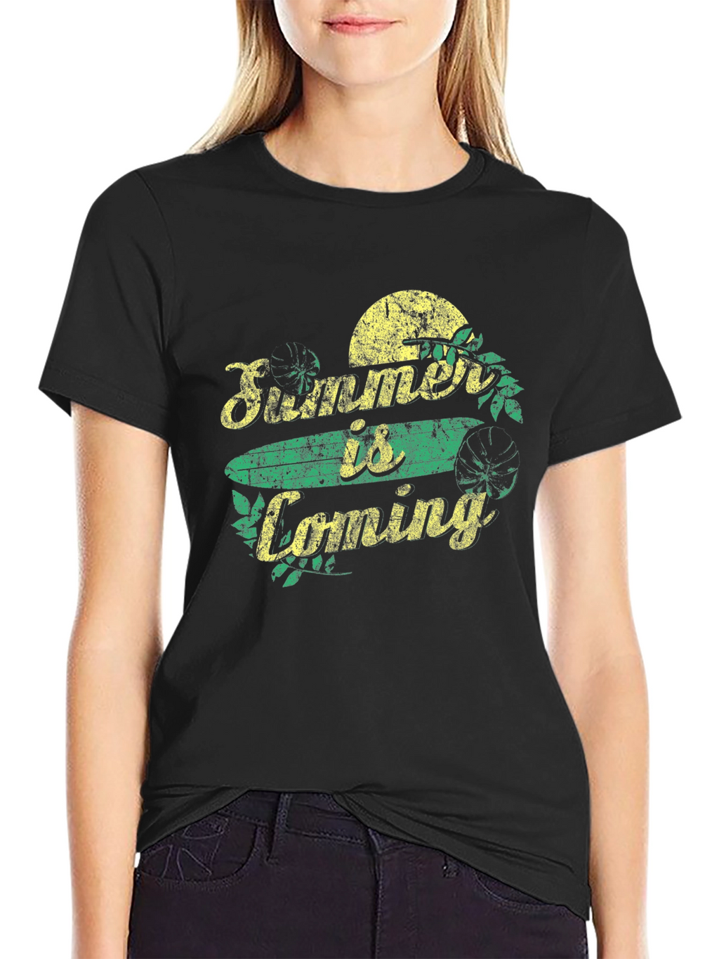 Summer is Coming Graphic T-Shirt - Black