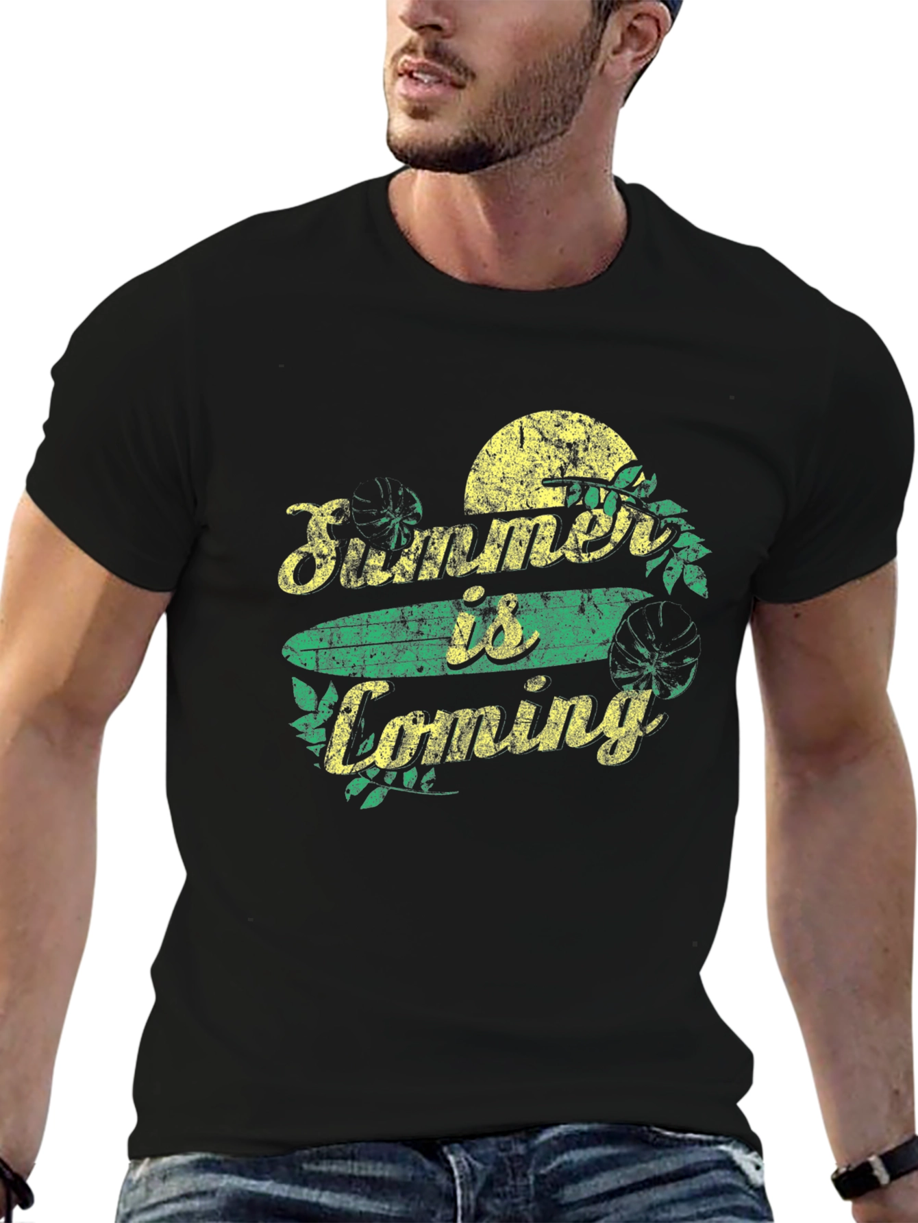 Summer is Coming Graphic T-Shirt - Black