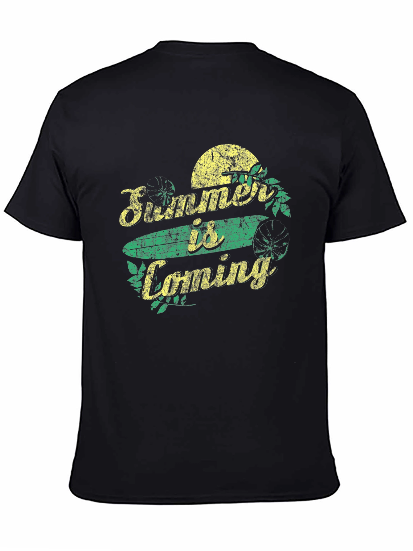 Summer is Coming Graphic T-Shirt - Black