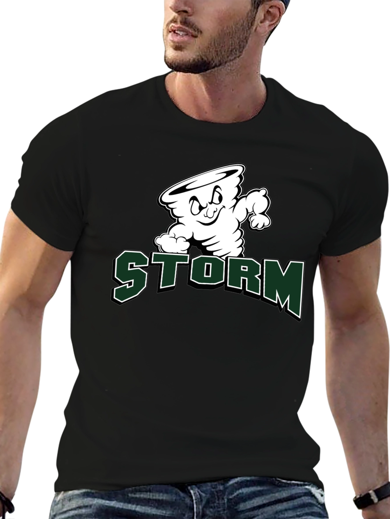 Storm Cartoon Graphic T-Shirt