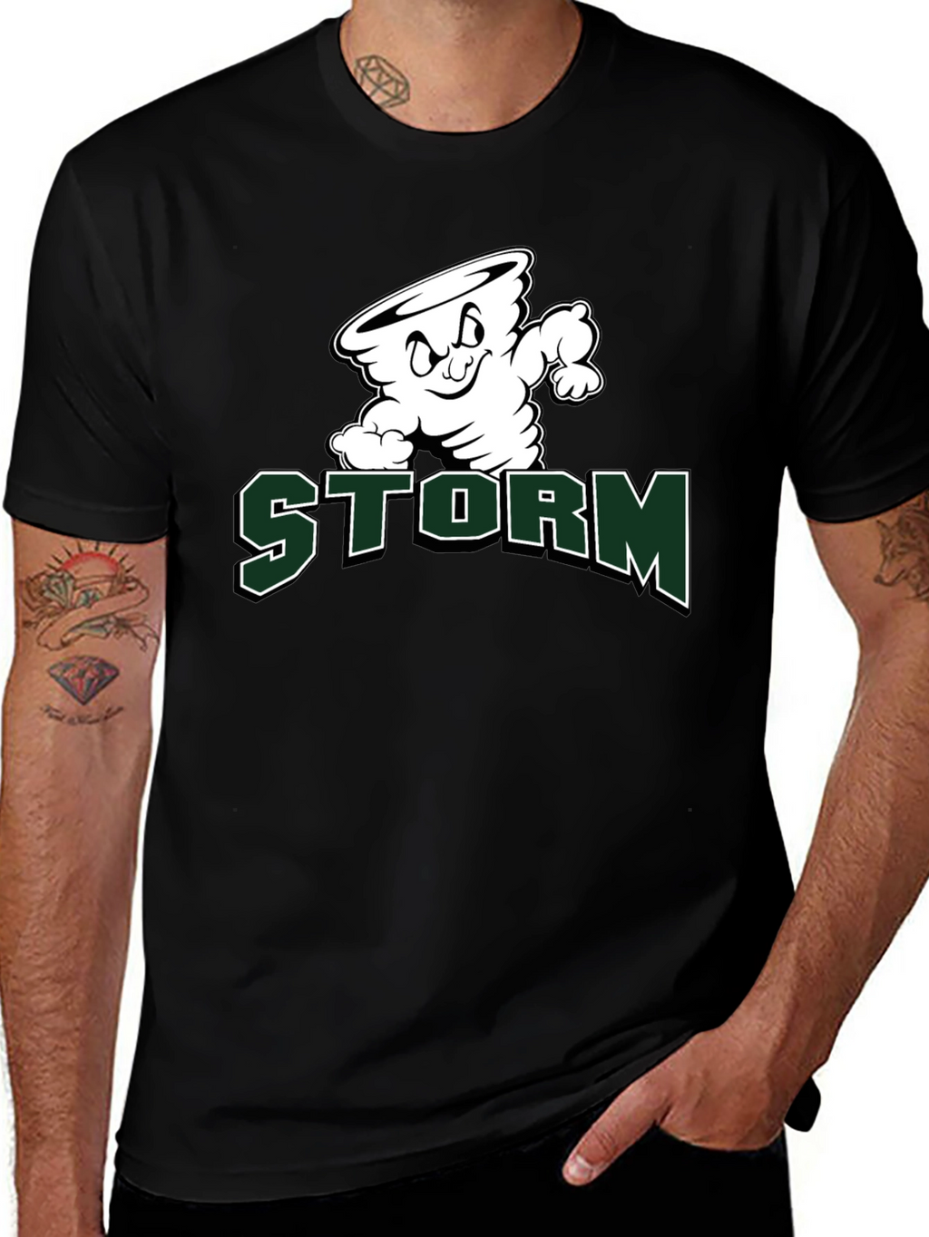 Storm Cartoon Graphic T-Shirt