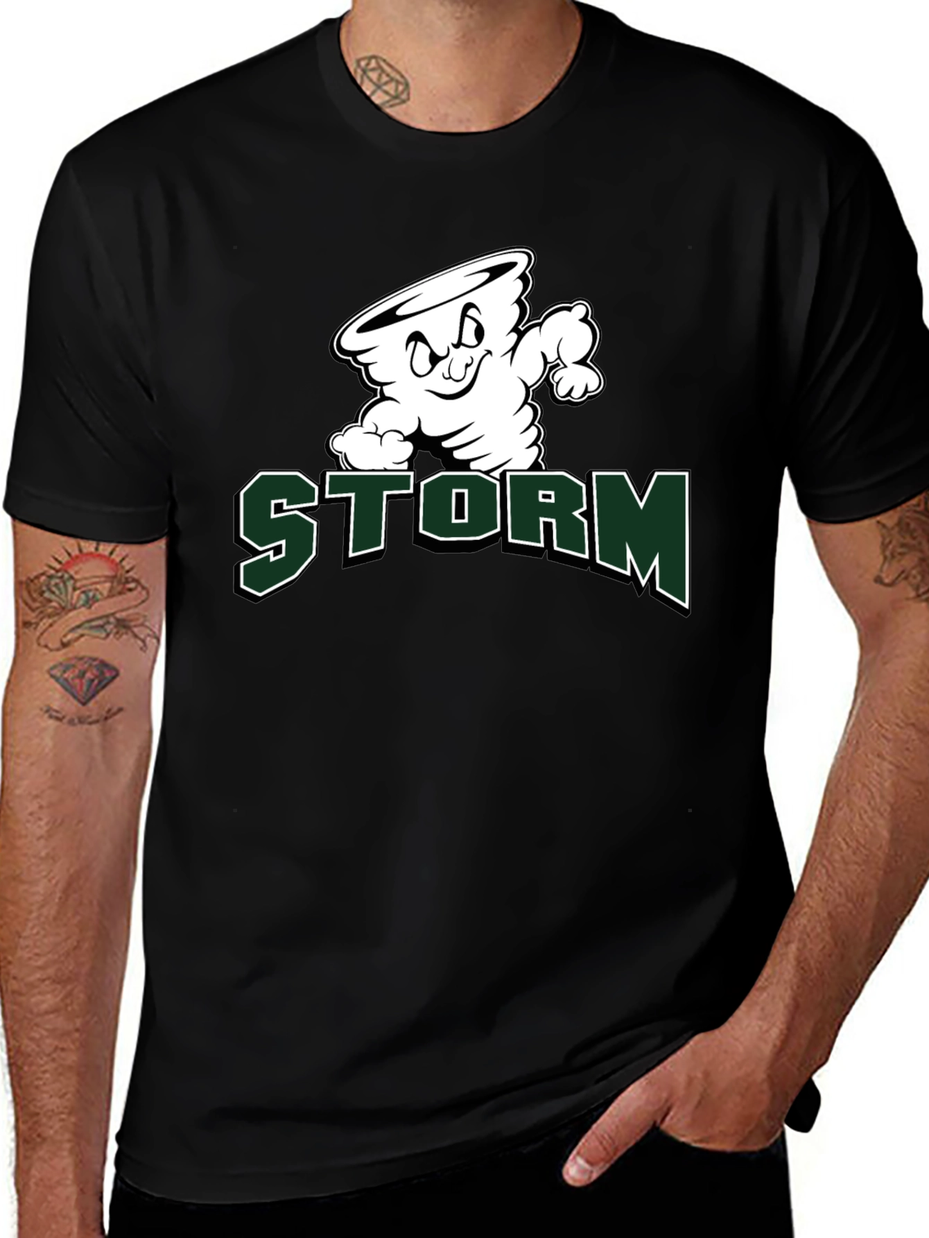 Storm Cartoon Graphic T-Shirt