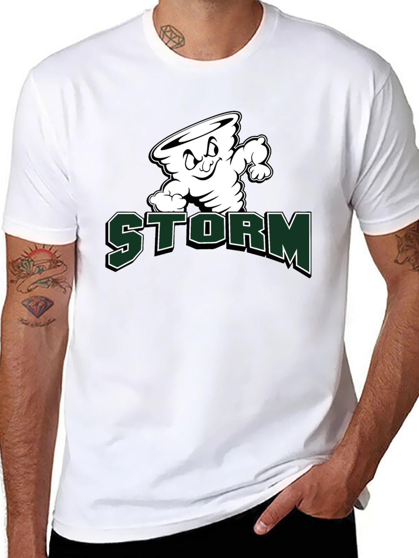 Storm Cartoon Graphic T-Shirt