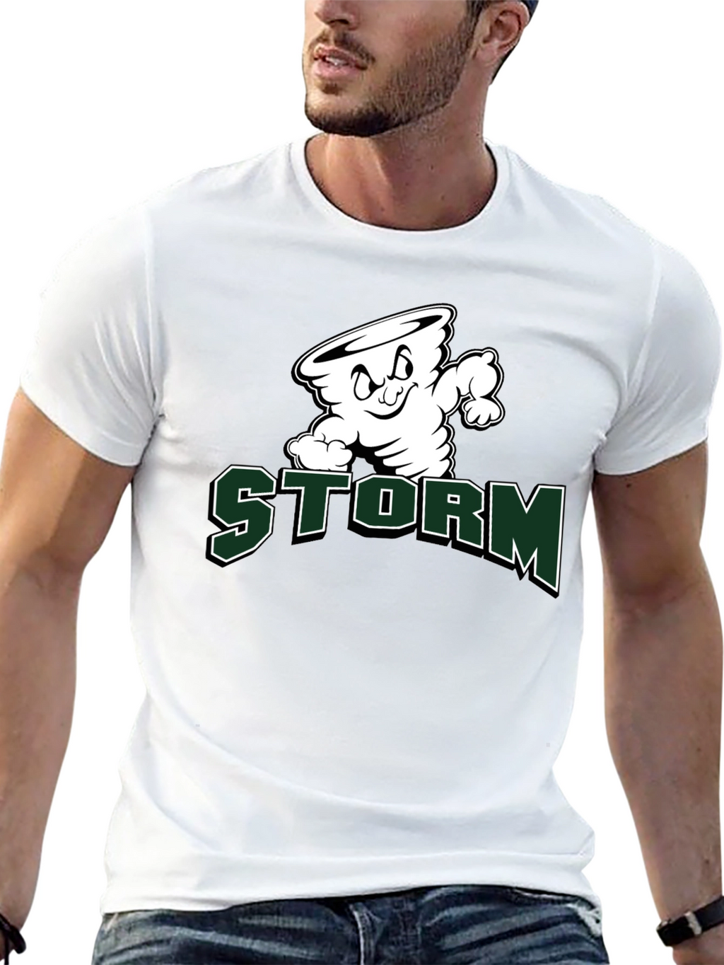 Storm Cartoon Graphic T-Shirt