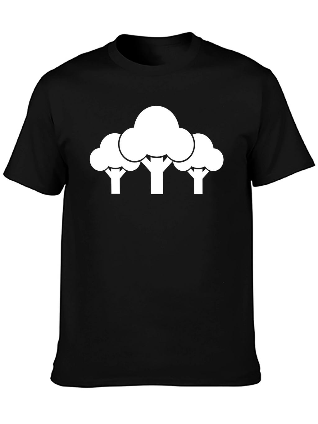 Modern Tree Graphic Tee - Casual Cotton Shirt