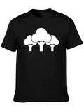 Modern Tree Graphic Tee - Casual Cotton Shirt