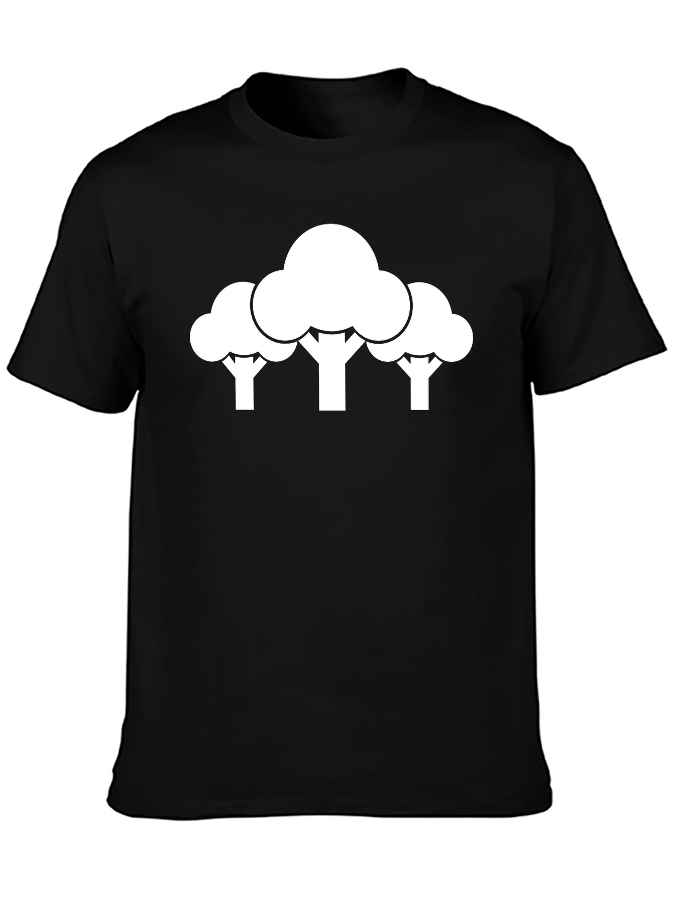 Modern Tree Graphic Tee - Casual Cotton Shirt
