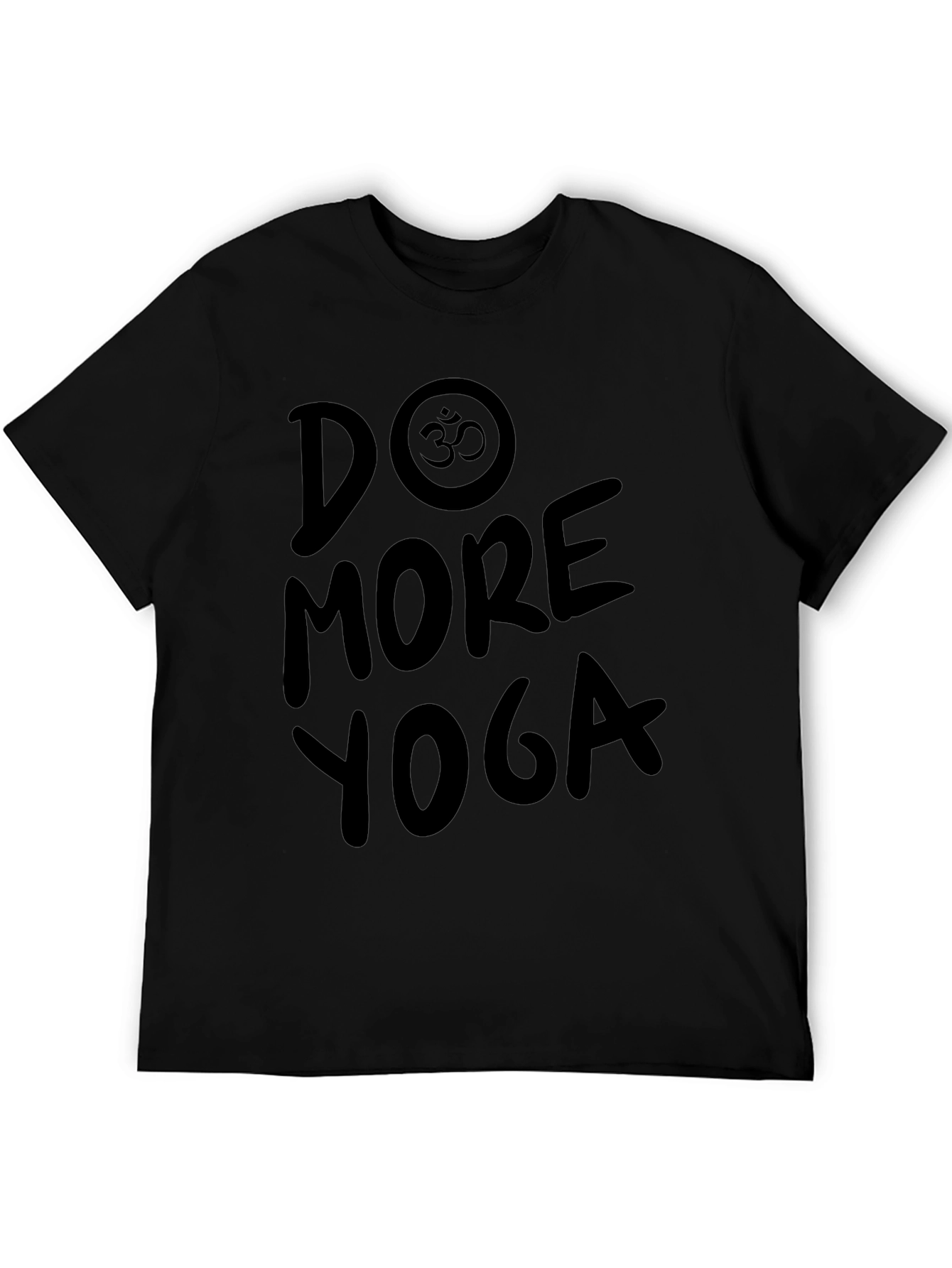 Do More Yoga Black Graphic T-Shirt