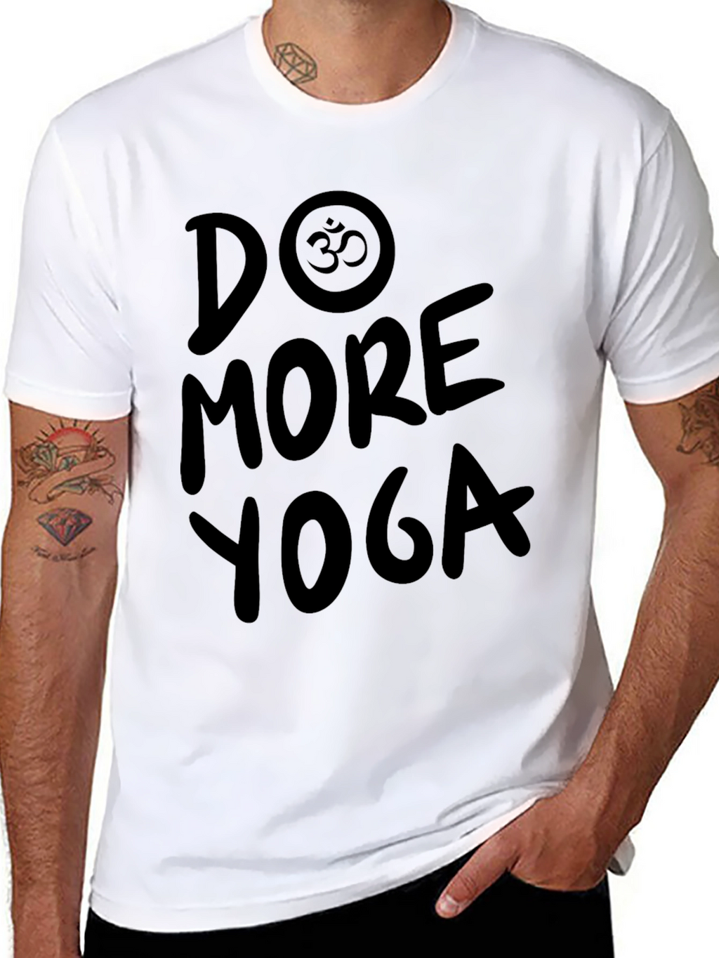 Do More Yoga Black Graphic T-Shirt