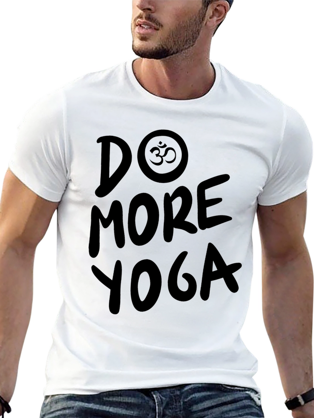 Do More Yoga Black Graphic T-Shirt
