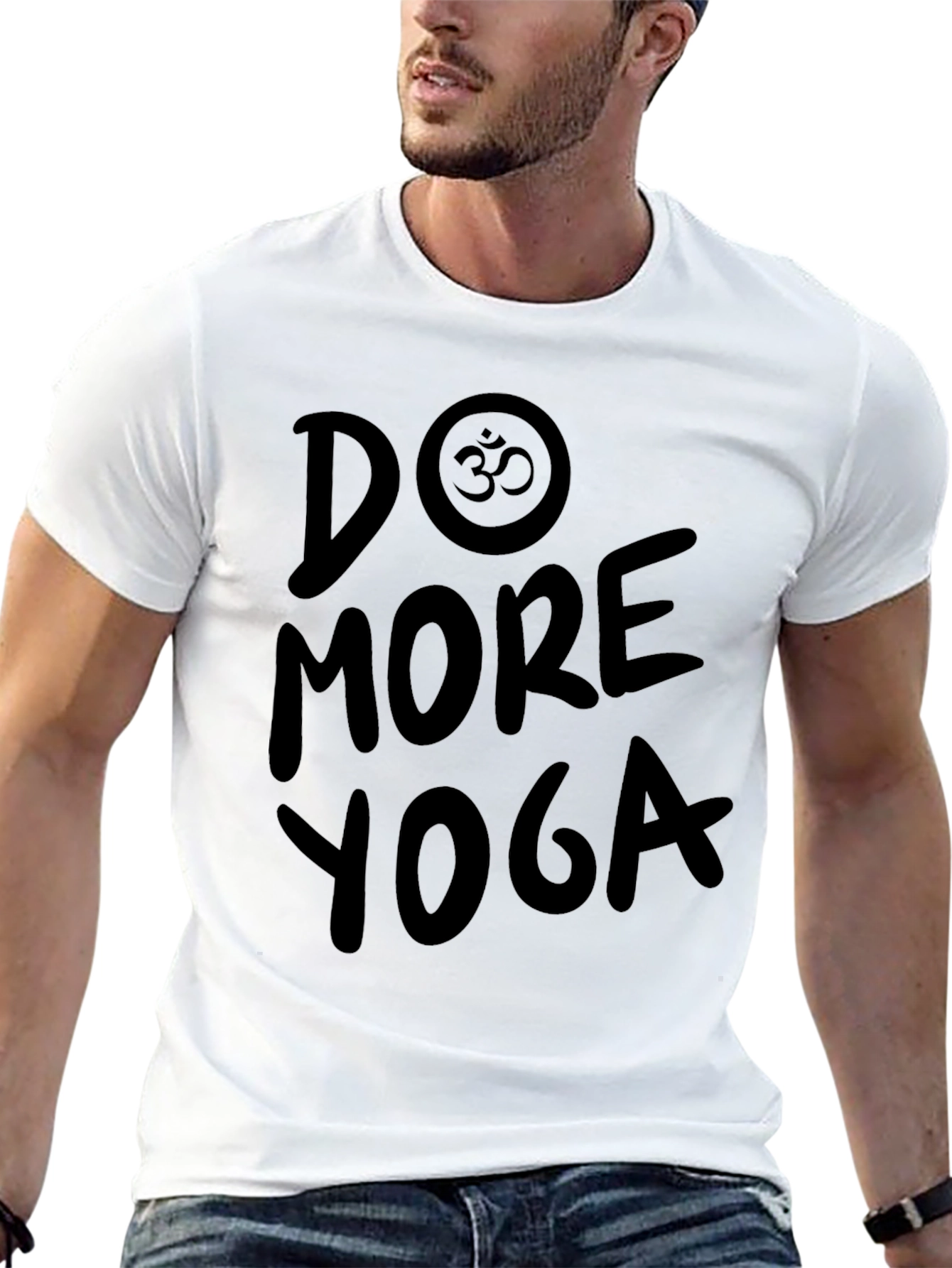 Do More Yoga Black Graphic T-Shirt