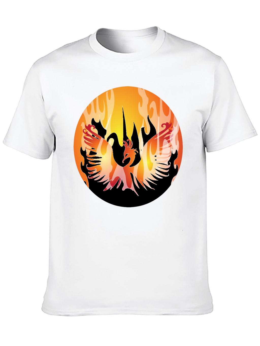 Phoenix Rising Black T-Shirt Graphic Tee