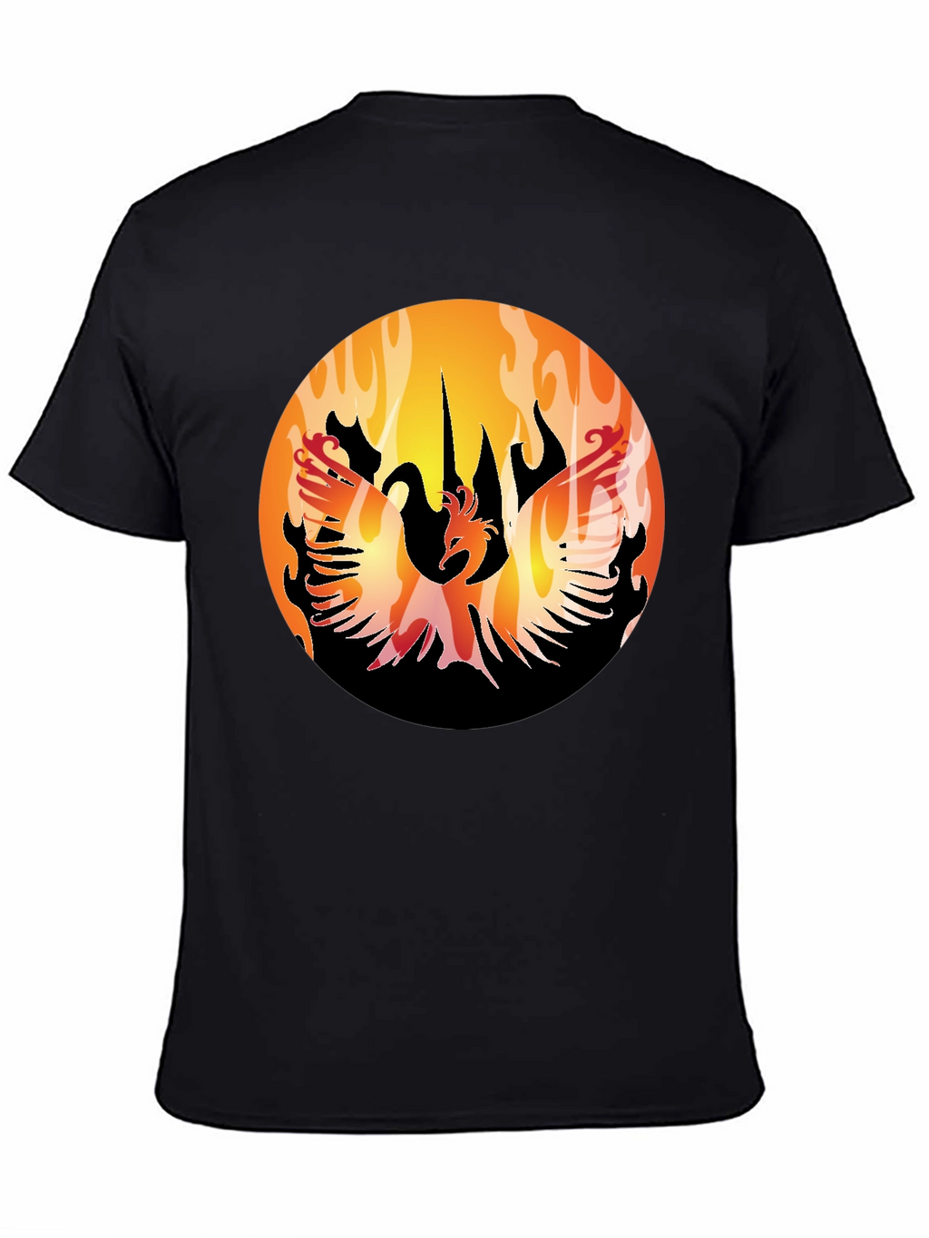 Phoenix Rising Black T-Shirt Graphic Tee