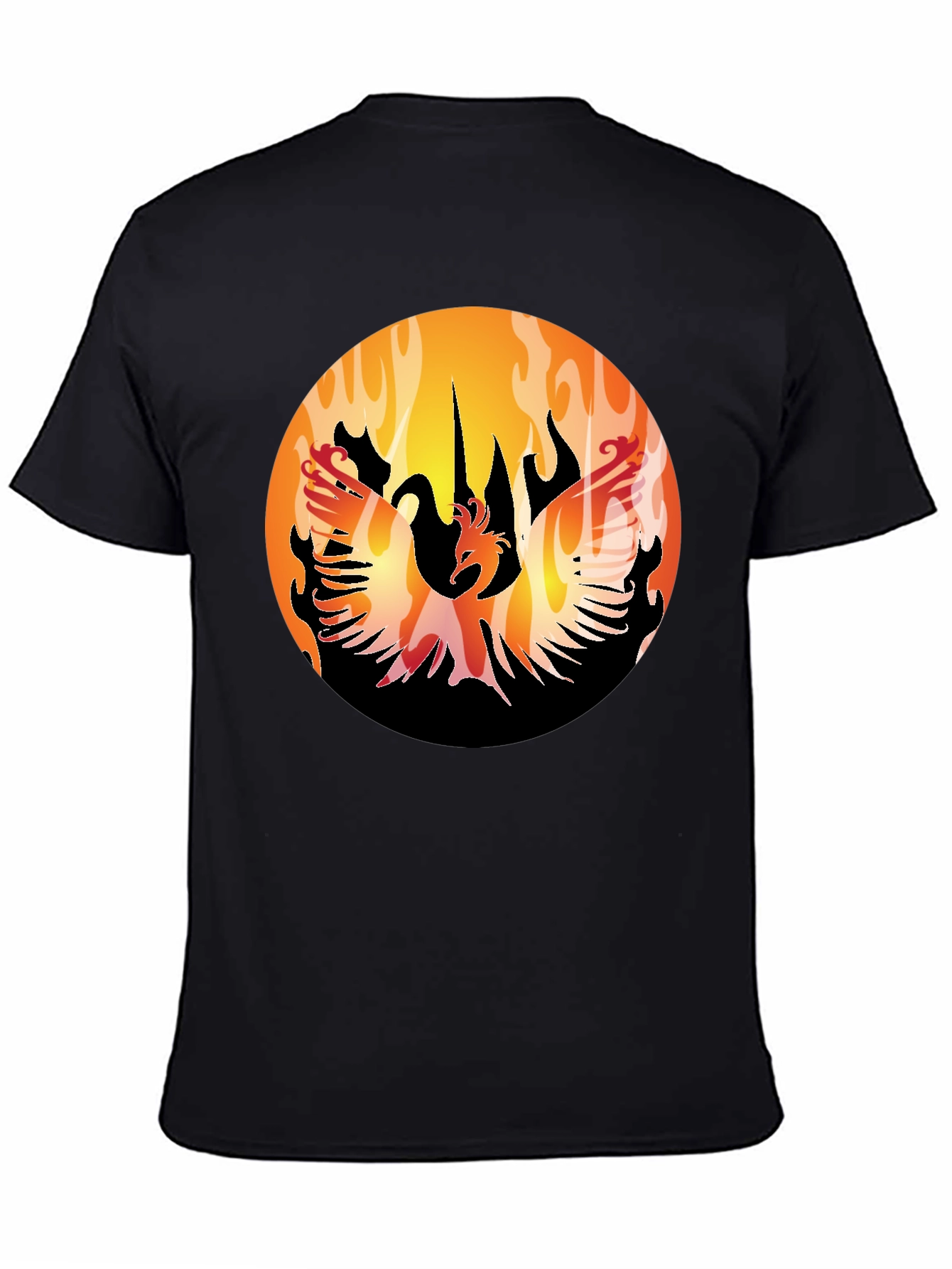 Phoenix Rising Black T-Shirt Graphic Tee