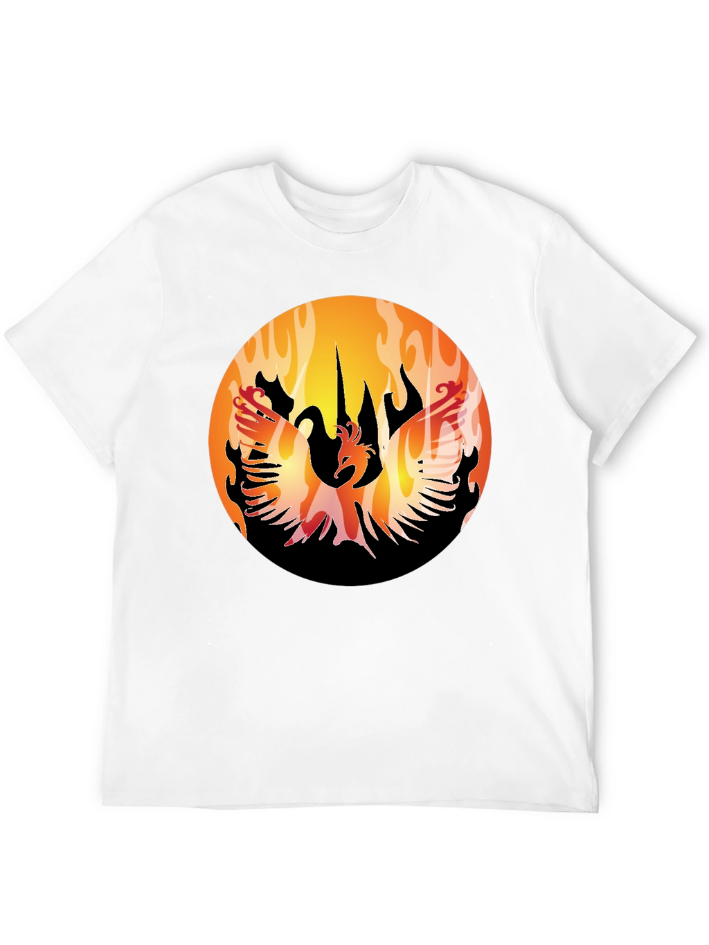 Phoenix Rising Black T-Shirt Graphic Tee
